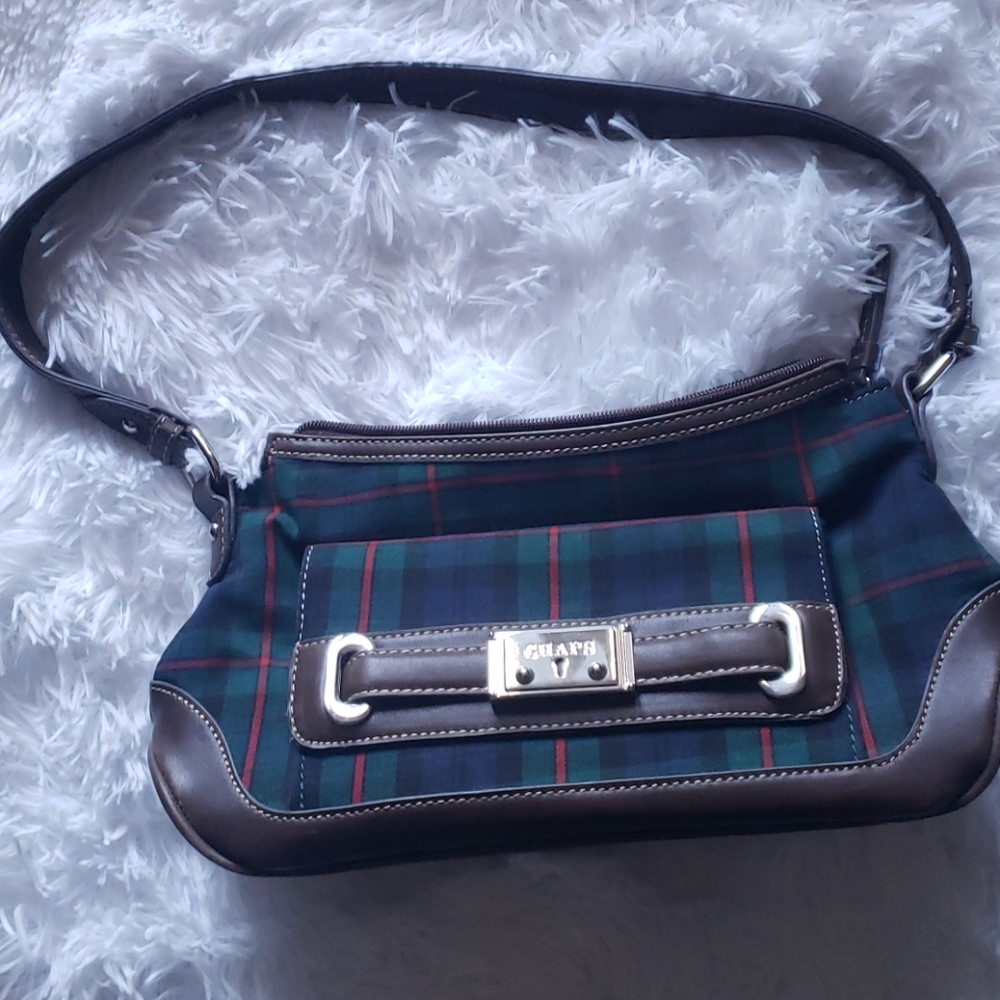 💕2 for $6 Chaps Ralph Lauren plaid purse